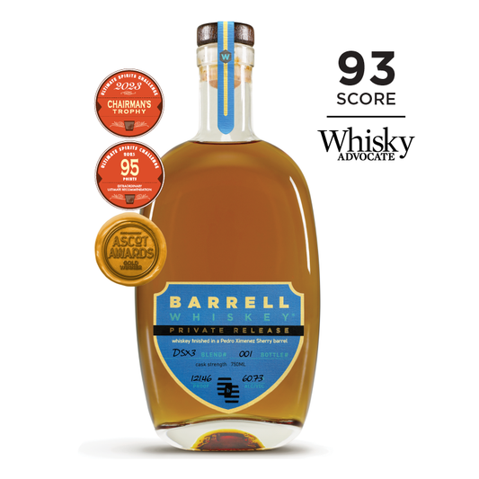 Barrell Whiskey Private Release DSX3 finished in a Pedro Ximenez Sherry Barrel