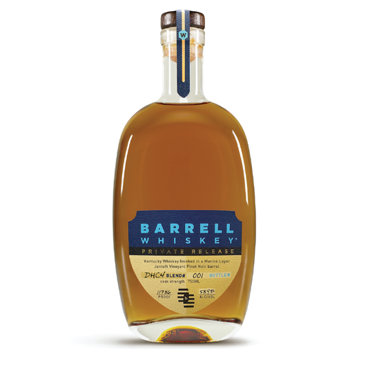 Barrell Whiskey Private Release DHC4 finished in a Marine Layer Jentoft Vineyard Pinot Noir barrel